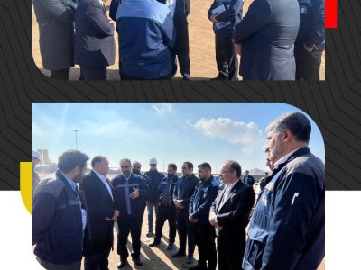 بازدید میدانی مدیر عامل شرکت سنگ آهن مرکزی ایران بافق از پروژه کارخانه فولاد آلیاژی مرکزی بافق