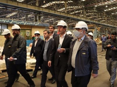 بازدید مدیرعامل بانک سینا از شرکت صنایع مس شهید باهنر کرمان
