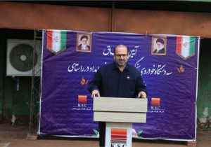 آیین الحاق سه دستگاه خودروی سنگین آتش‌نشانی و امداد به بخش HSE شرکت فولاد خوزستان انجام شد