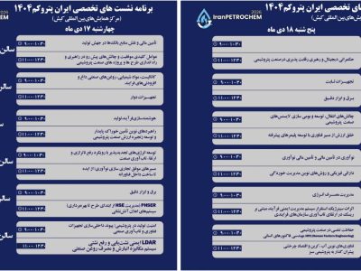 برگزاری ۲۳ نشست تخصصی در حاشیه سومین نمایشگاه پتروکم