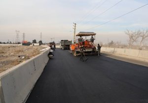 آغاز عملیات تراش و روکش آسفالت حدفاصل زیرگذر پل لاهوتی تا دهکده توحید