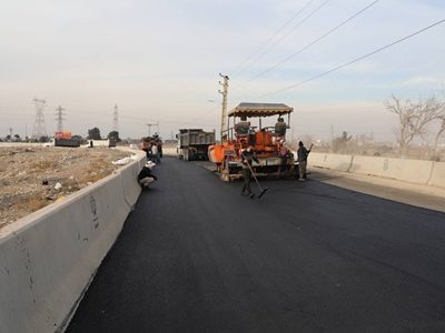 آغاز عملیات تراش و روکش آسفالت حدفاصل زیرگذر پل لاهوتی تا دهکده توحید