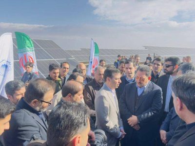 افتتاح نیروگاه ۱۰۰ مگاواتی فروغ کویر چادرملو با حضور وزیر صمت