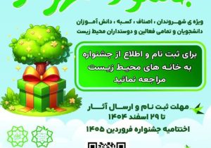 فراخوان مشارکت شهروندان منطقه ۱۹ در جشنواره «شهر سبز»