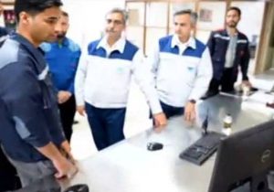 علی رسولیان، مدیرعامل فولاد سنگان از خطوط تولید این شرکت بازدید نمود