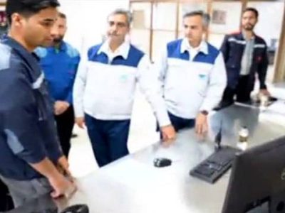 علی رسولیان، مدیرعامل فولاد سنگان از خطوط تولید این شرکت بازدید نمود