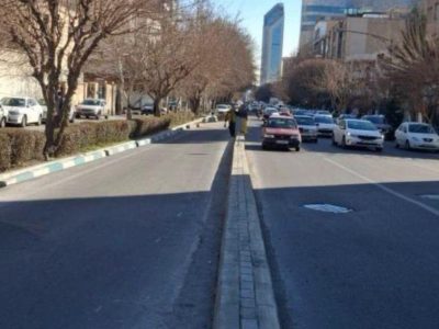 اصلاح هندسی و ایمنسازی تقاطع خیابان ملاصدرا جهت روانسازی ترافیک