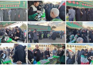 استقبال پرشور شهروندان از موکب‌های پذیرایی و غرفه‌های فرهنگی منطقه۹