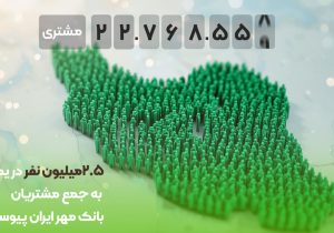 ۲.۵ میلیون نفر در یک سال به جمع مشتریان بانک مهر ایران پیوستند