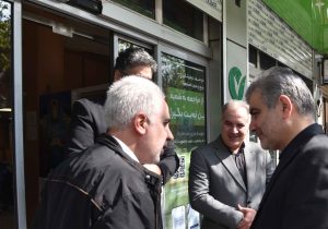 چهارمین بازدید مدیرعامل بانک از شعب در ایام جنگ/کارکنان بانک مهر ایران پای کار خدمت به مردم