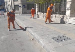 تداوم اجرای طرح نگهداشت شهر در بلوار استاد معین