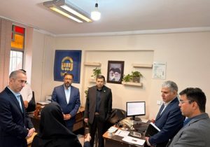 بازدید مدیرعامل بیمه آسیا از شعبه ساری