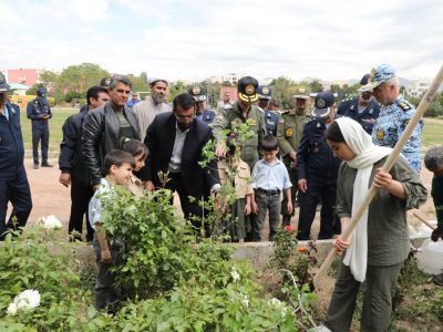 برگزاری مراسم درختکاری در دانشکده هوایی شهید ستاری