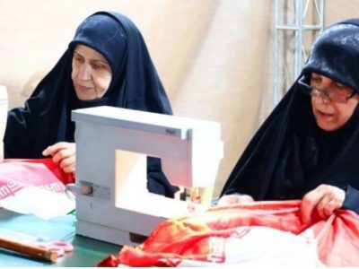 تار و پود مقاومت در دستان بانوان منطقه۲ / میدان صنعت مظهر پیوند ناگسستنی هنر، معنویت و مقاومت