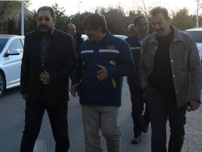بازدید رئیس هیات عامل ایمیدرو از مجتمع فولاد مبارکه