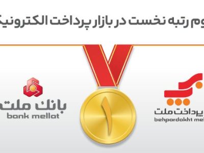 تداوم رتبه نخست بانک ملت و شرکت به‌پرداخت ملت در بازار پرداخت الکترونیک