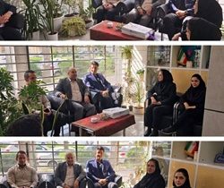 دیدار مدیر بیمه دی استان کرمانشاه و مدیر بانک دی این استان، در سالروز تأسیس بانک دی