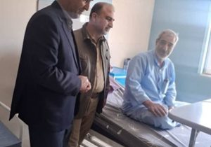 عیادت مدیر بیمه دی زنجان از جانبازان اعصاب روان