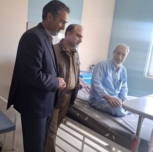 عیادت مدیر بیمه دی زنجان از جانبازان اعصاب روان