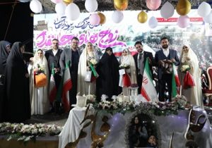 میادین منطقه ۲ تهران صحنه آغاز زندگی مشترک ۱۴ زوج جوان شد