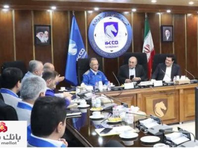 دیدار مدیرعامل بانک ملت با مدیرعامل ایران خودرو -حمایت از واحدهای تولیدی و صنعتی بزرگ در اولویت برنامه های بانک ملت