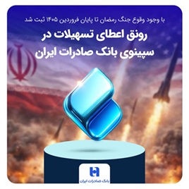 رونق اعطای تسهیلات در سپینوی بانک صادرات ایران