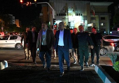 جمع آوری و ساماندهی بساط گستران در محور خیابان شهرداری