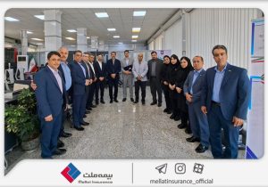 بازدید فرهادی پور و مدیران ارشد از شعب بیمه ملت؛ این بار کرمانشاه میزبان شد