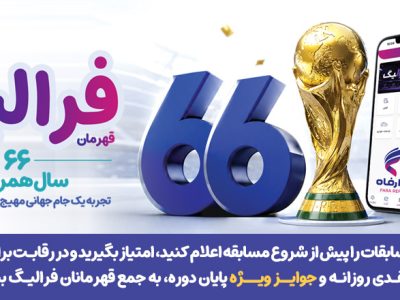 فهرست برندگان ۳۰ خرداد ماه طرح «فرالیگ» بانک رفاه کارگران اعلام شد