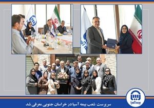 سرپرست شعب بیمه آسیا در خراسان جنوبی معرفی شد