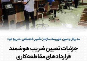 جزئیات تعیین ضریب هوشمند قرارداد‌های مقاطعه‌کاری