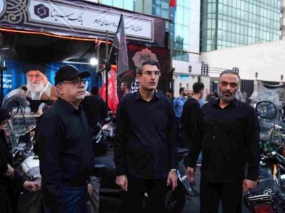 حضور دکتر علی ابدالی در موکب بانک سینا