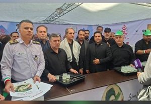 بازدید مدیر عامل پست بانک ایران از موکب شهید بهشتی بانک در مسیر وداع با رهبر شهید