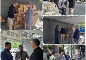 بازدید سرپرست پژوهشکده بیمه از موکب خدمت‌رسانی پژوهشکده در مسیر تشییع رهبر شهید انقلاب اسلامی
