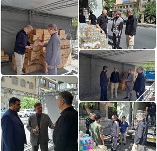 بازدید سرپرست پژوهشکده بیمه از موکب خدمت‌رسانی پژوهشکده در مسیر تشییع رهبر شهید انقلاب اسلامی