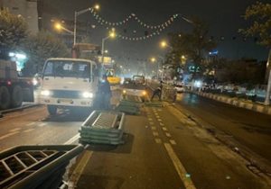 ایجاد تسهیل تردد در مسیر برگزاری مراسم وداع و بدرقه آقای شهید ایران