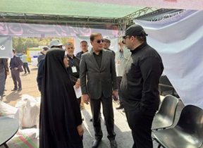 بازدید میدانی مدیرعامل گروه فولاد خوزستان از موکب شهدای شرکت در پایتخت