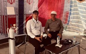 استقرار تیم و تجهیزات پزشکی توسط بیمه دی در مرز مهران
