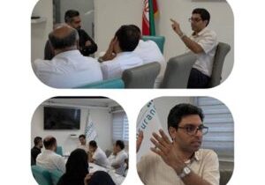 نشست آموزشی بازرسی مراکز ازمایشگاهی برای بازرسان بیمه دی