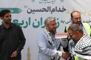 اعزام جهادگران منطقه ۱۳ برای خدمترسانی به زائران اربعین در مسیر نجف _ کربلا