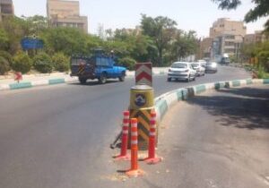 نصب تجهیزات ترافیکی و ارتقای ایمنی معابر شمال شرق شهر