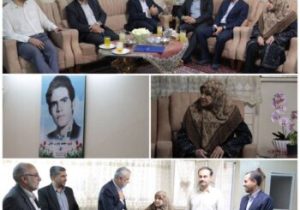دیدار مدیرعامل شرکت فرودگاه‌ها با خانواده شهید محمد یاوری‌تاش