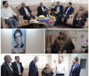 دیدار مدیرعامل شرکت فرودگاه‌ها با خانواده شهید محمد یاوری‌تاش